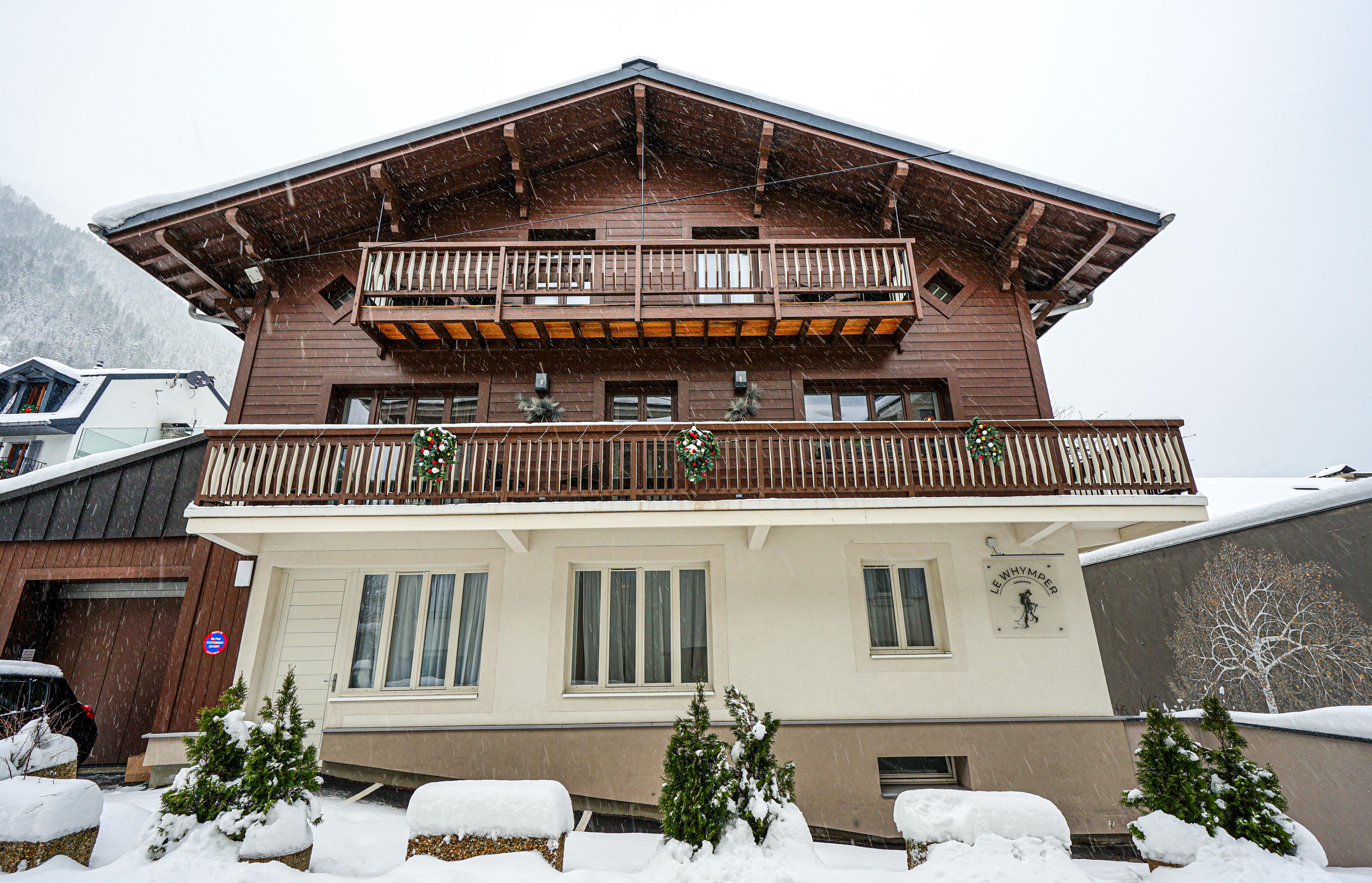 Chalet hôtel le Whymper Chamonix Exterior foto